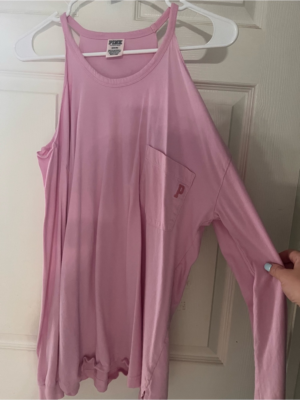 PINK Victoria's Secret Light Pink Crewneck Tee